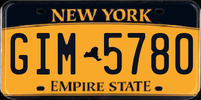 NY license plate GIM5780