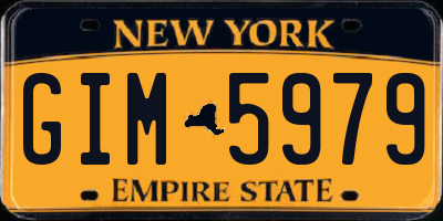 NY license plate GIM5979