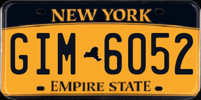NY license plate GIM6052