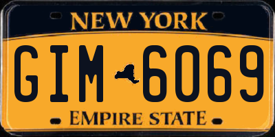 NY license plate GIM6069