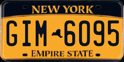 NY license plate GIM6095