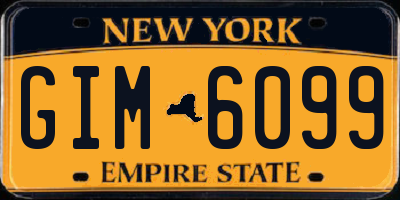 NY license plate GIM6099