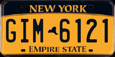 NY license plate GIM6121
