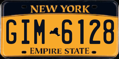 NY license plate GIM6128