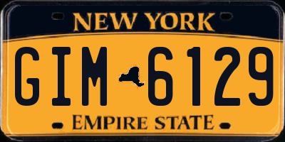 NY license plate GIM6129