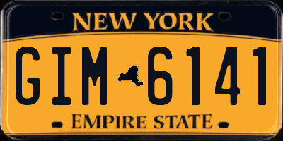 NY license plate GIM6141