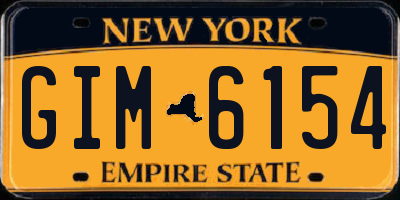 NY license plate GIM6154