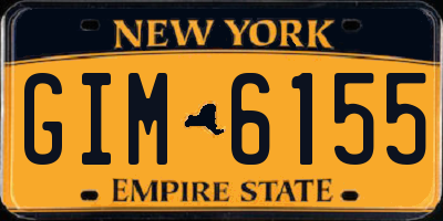 NY license plate GIM6155