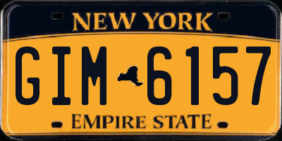 NY license plate GIM6157