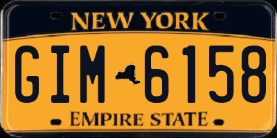 NY license plate GIM6158