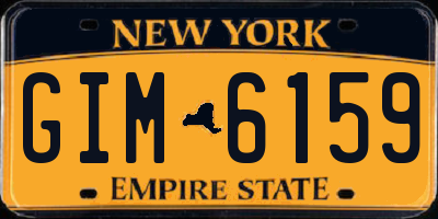 NY license plate GIM6159