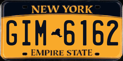 NY license plate GIM6162
