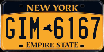 NY license plate GIM6167