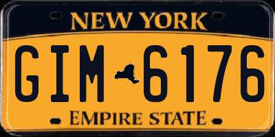 NY license plate GIM6176