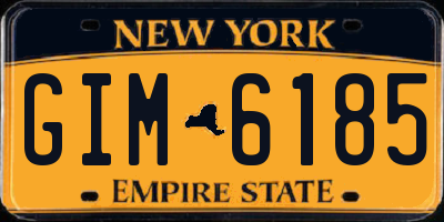 NY license plate GIM6185