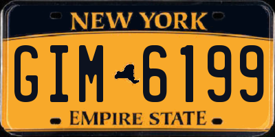 NY license plate GIM6199