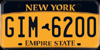 NY license plate GIM6200