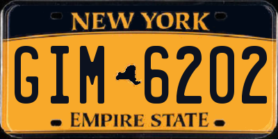 NY license plate GIM6202