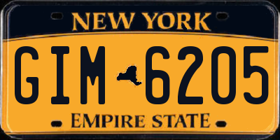 NY license plate GIM6205
