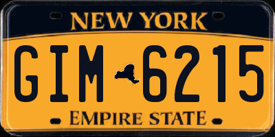 NY license plate GIM6215