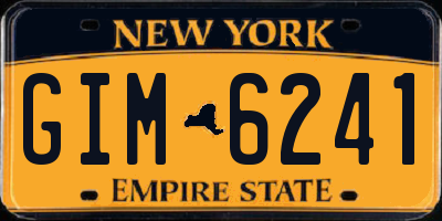 NY license plate GIM6241