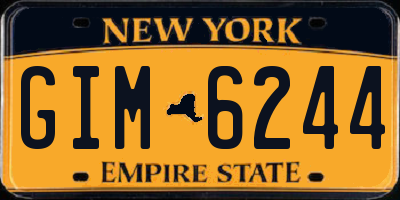 NY license plate GIM6244