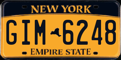 NY license plate GIM6248
