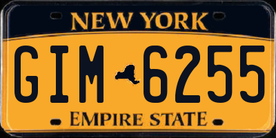 NY license plate GIM6255