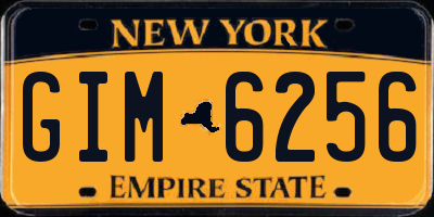 NY license plate GIM6256