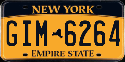 NY license plate GIM6264