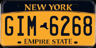 NY license plate GIM6268