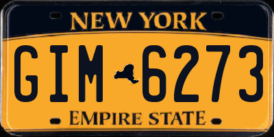 NY license plate GIM6273