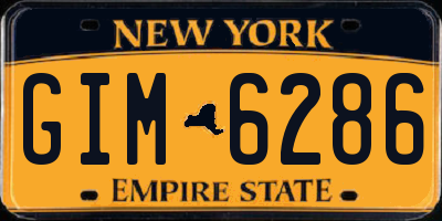 NY license plate GIM6286