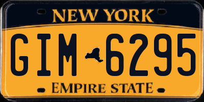 NY license plate GIM6295