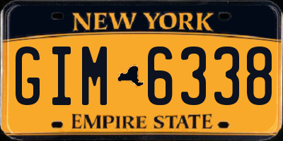 NY license plate GIM6338