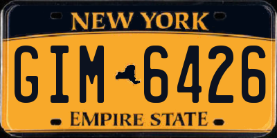 NY license plate GIM6426