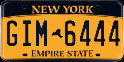NY license plate GIM6444