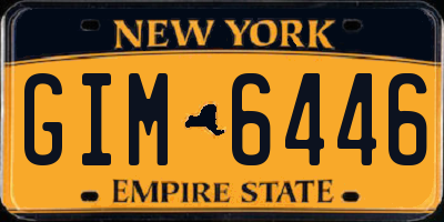 NY license plate GIM6446