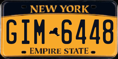 NY license plate GIM6448