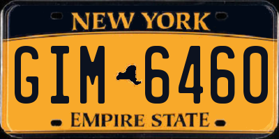 NY license plate GIM6460