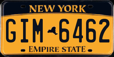 NY license plate GIM6462