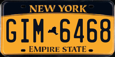 NY license plate GIM6468