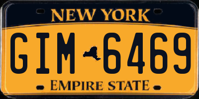 NY license plate GIM6469