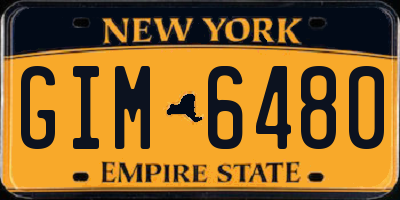 NY license plate GIM6480