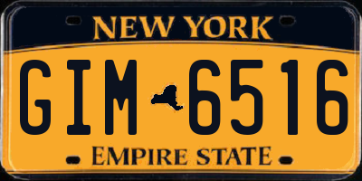 NY license plate GIM6516