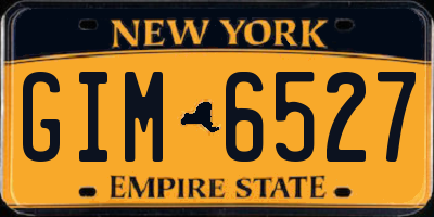 NY license plate GIM6527