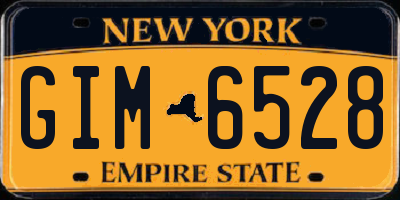 NY license plate GIM6528