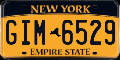 NY license plate GIM6529