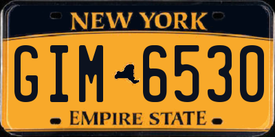 NY license plate GIM6530