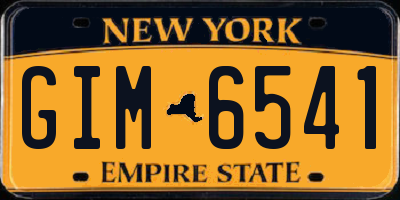 NY license plate GIM6541